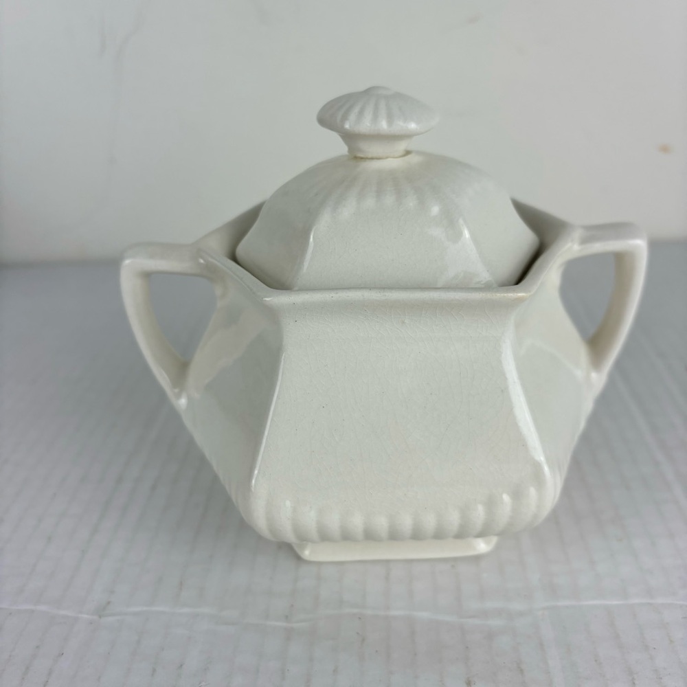 Vintage Ironstone-Adams-Empress-sugar bowl with lid